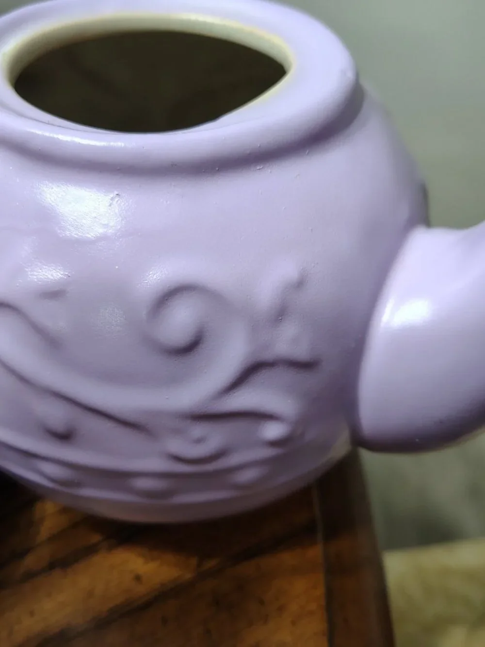 hand painted teapot